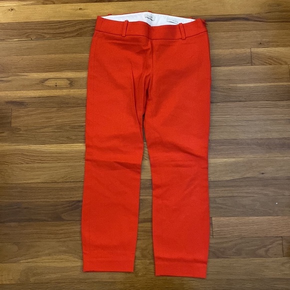 J. Crew Women’s Orange Trousers Size 0 Petite - Picture 2 of 6